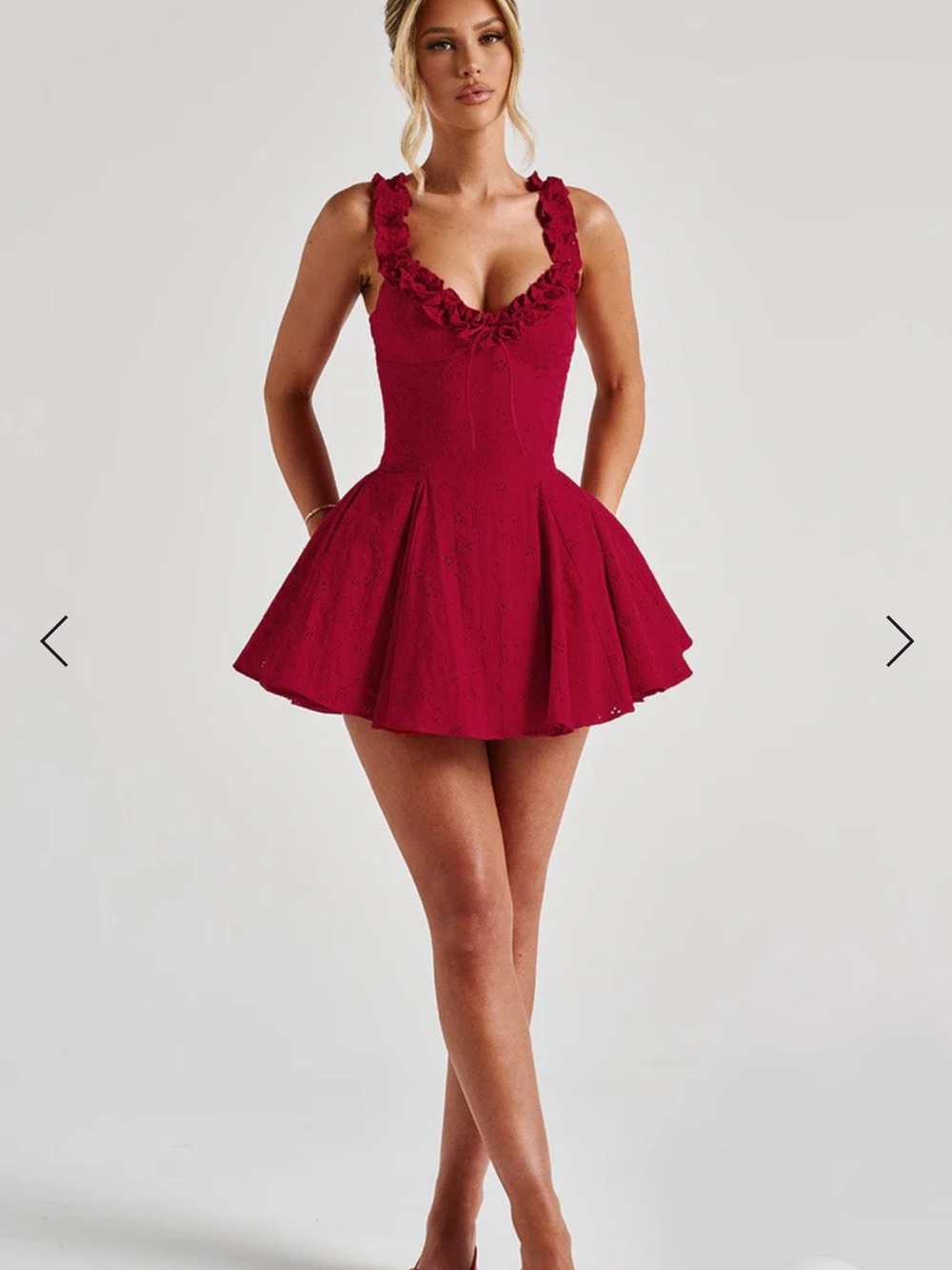 BabyBoo Eva Playsuit Red - Picture 3 of 5